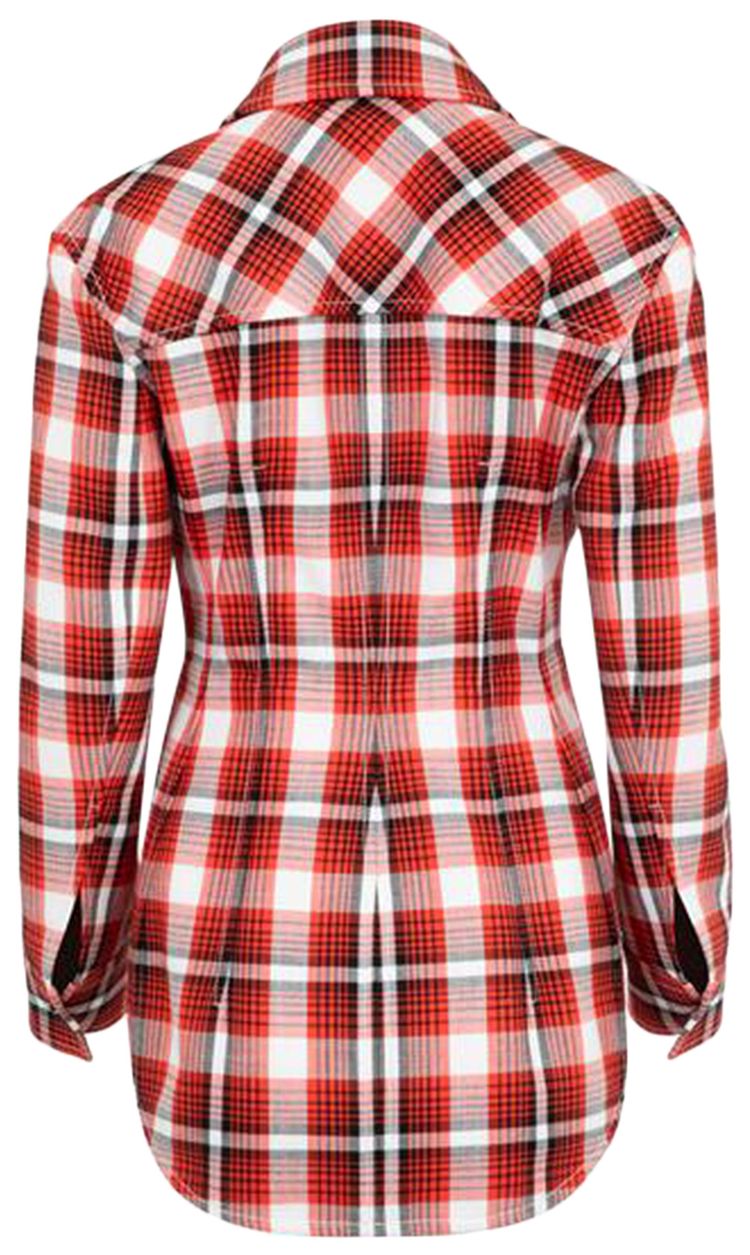 Bottega Veneta Structured Check Jacket TomatoChalkBlack