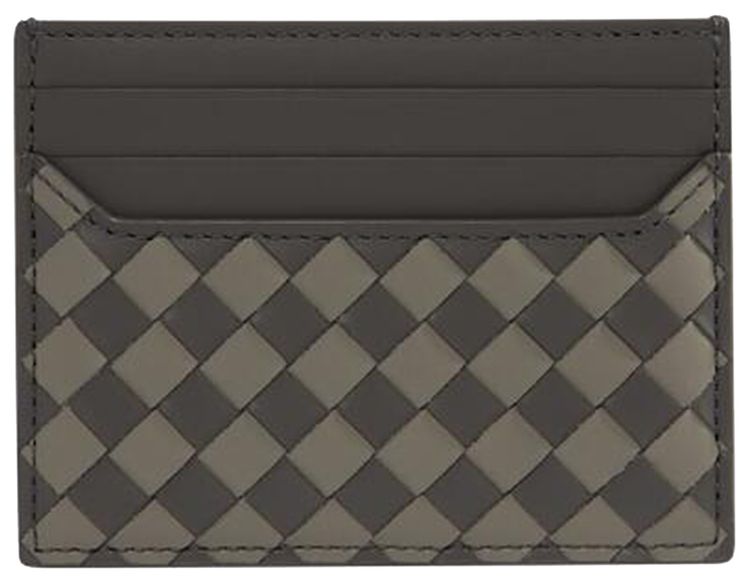 Bottega Veneta Intrecciato Piccolo Leather Card Holder LapilliDrizzle