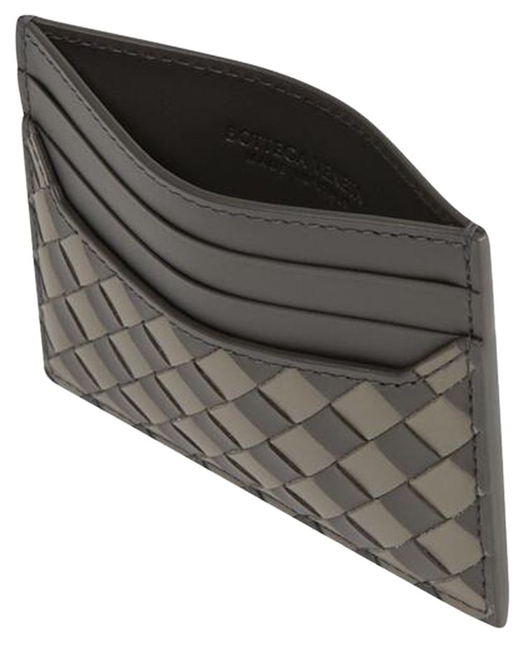 Bottega Veneta Intrecciato Piccolo Leather Card Holder LapilliDrizzle