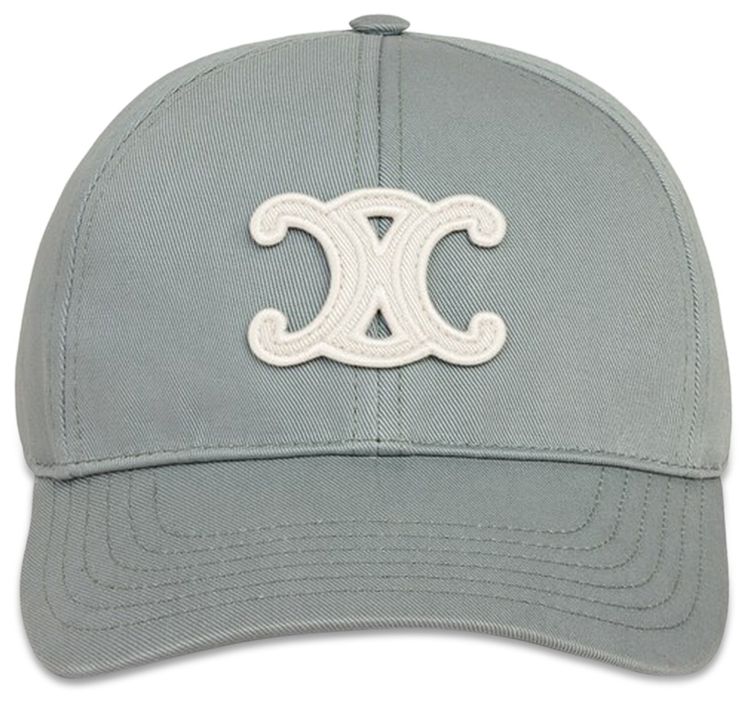 CELINE Triomphe Baseball Cap BlueGrey