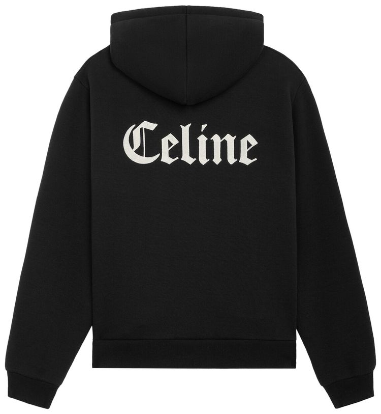 CELINE Zipped Hoodie BlackWhite