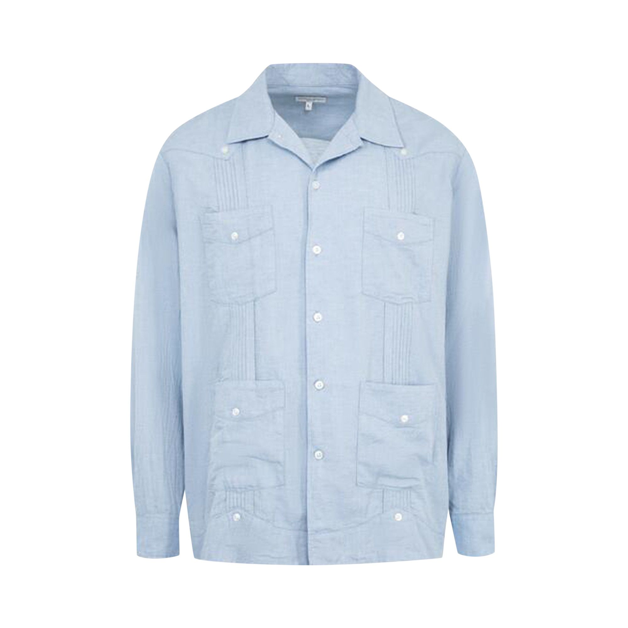 Buy Engineered Garments Guayabera Shirt 'Light Blue' - 25S1A032