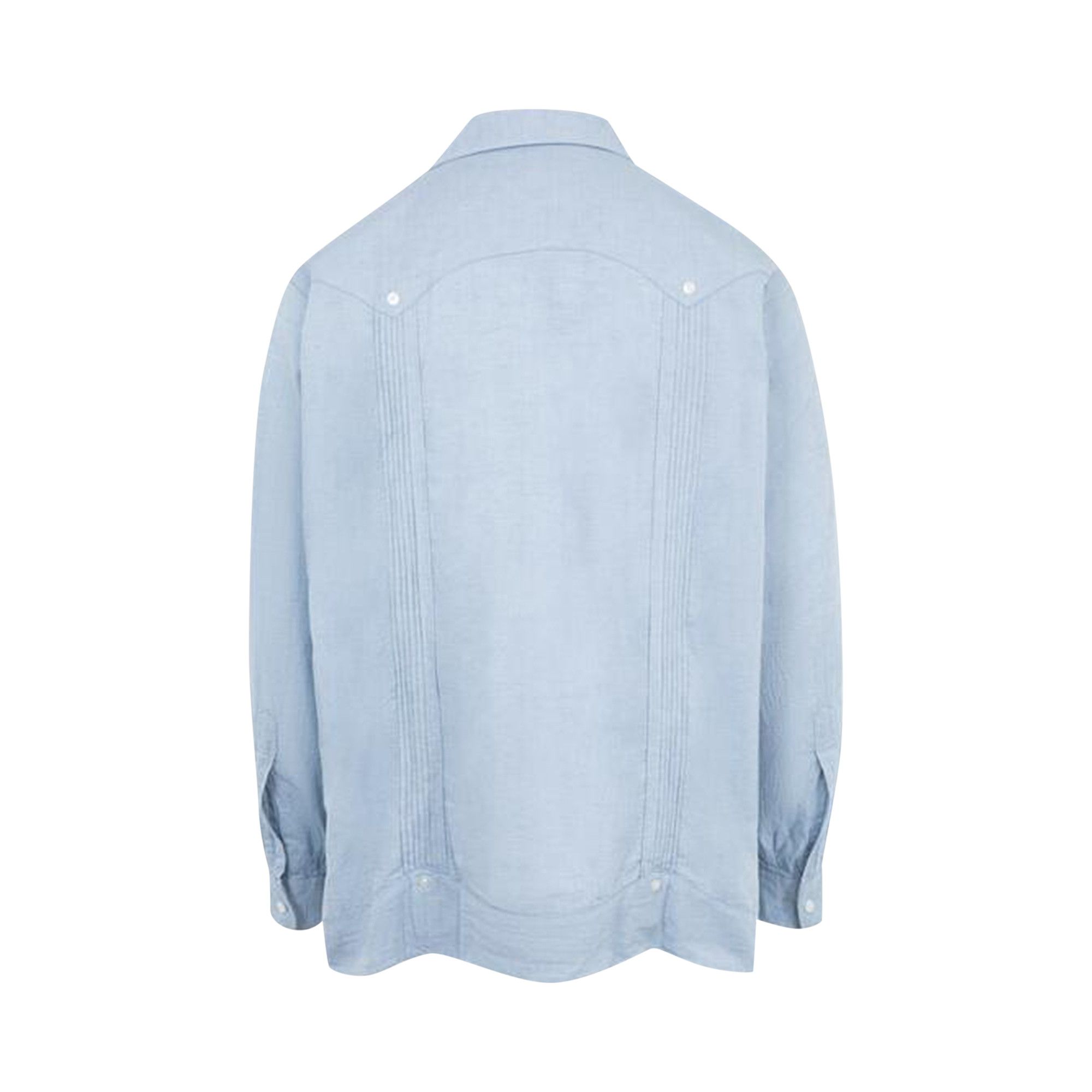 Buy Engineered Garments Guayabera Shirt 'Light Blue' - 25S1A032