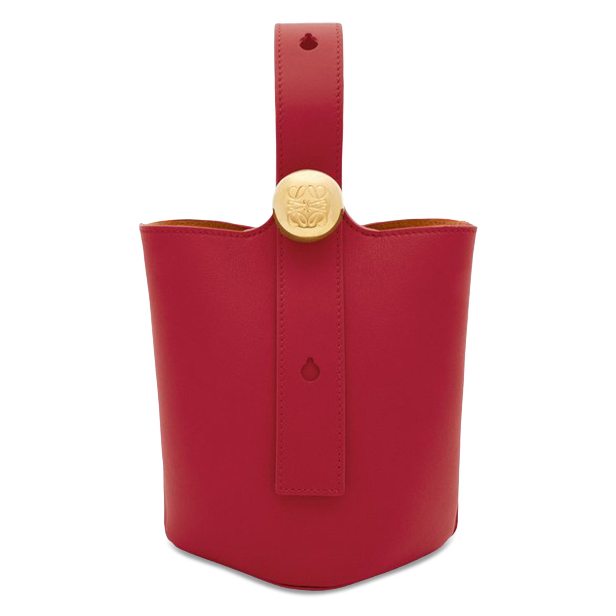 【LOEWE】PEBBLE BUCKET MINI◆AANBBBMX01 Mini Pebble Bucket bag in soft grained calfskin Black - LOEWE