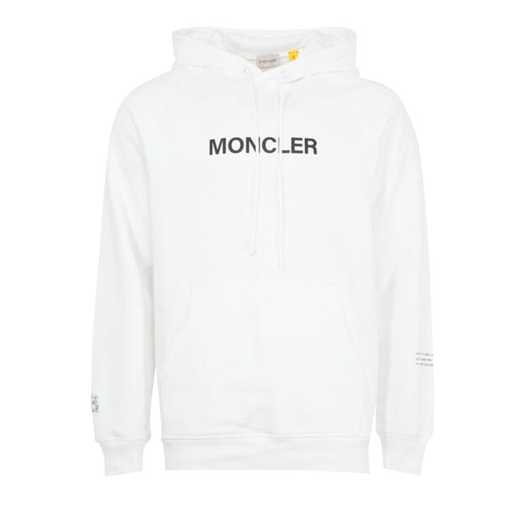Moncler Genius x Fragment Cartoon Logo Hoodie White
