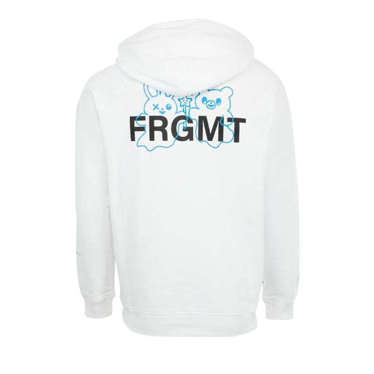 Moncler Genius x Fragment Cartoon Logo Hoodie White