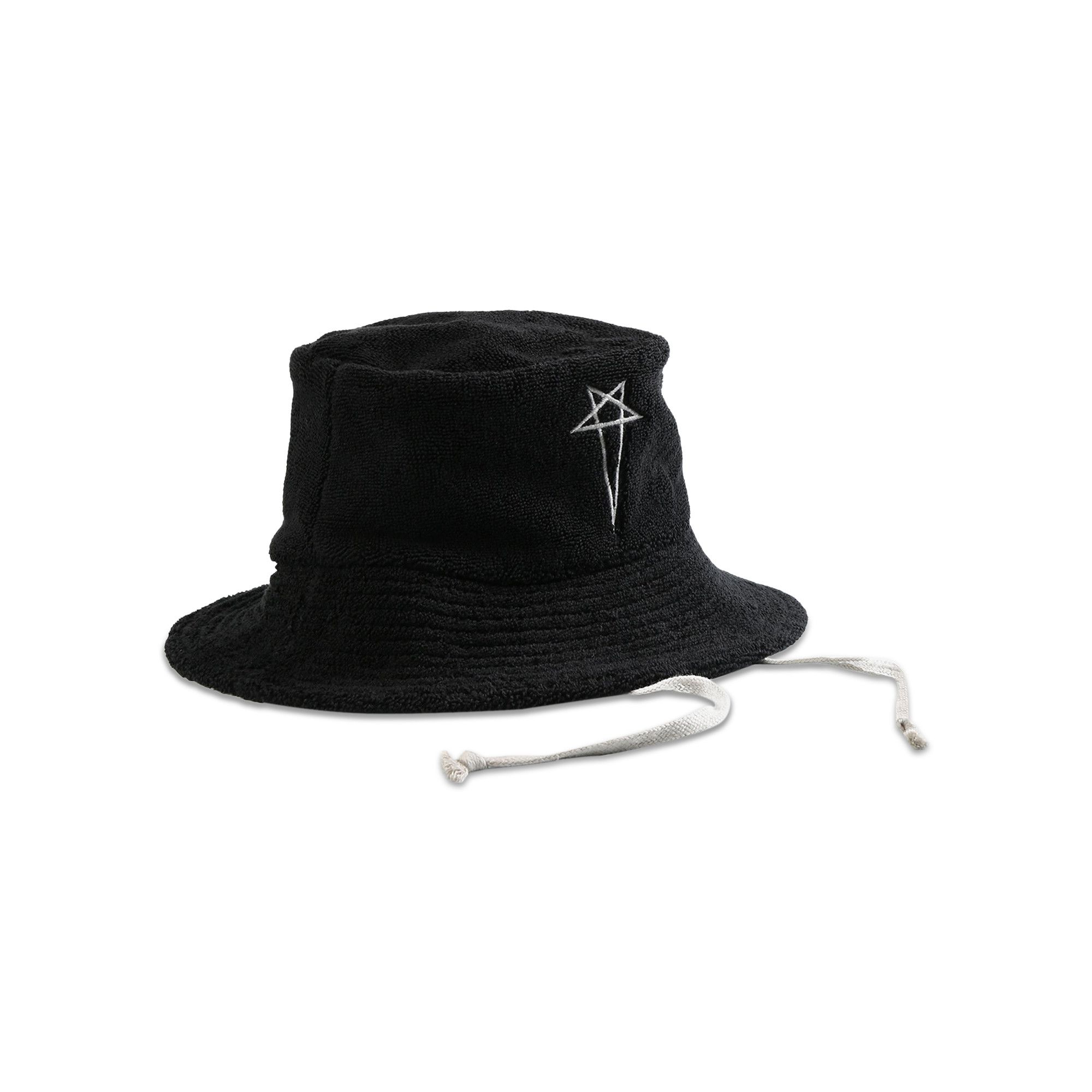 RICK OWENS BEACH HAT バケハ Buy Rick Owens Beach Hat 'Black/Pearl' - RH0000004 SP01 0908 | GOAT