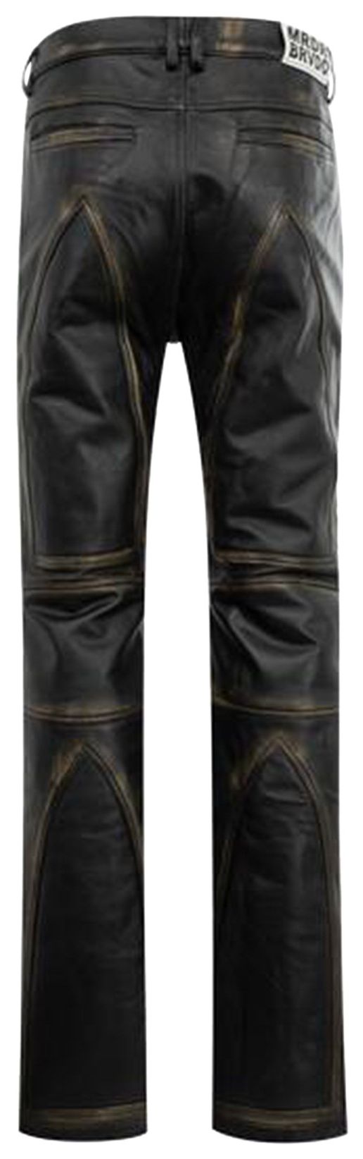 Who Decides War Rub Off Leather Moto Pants Coal