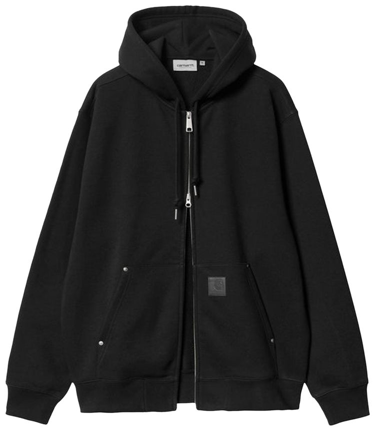 Carhartt WIP Eldon Zip Up Hoodie Black