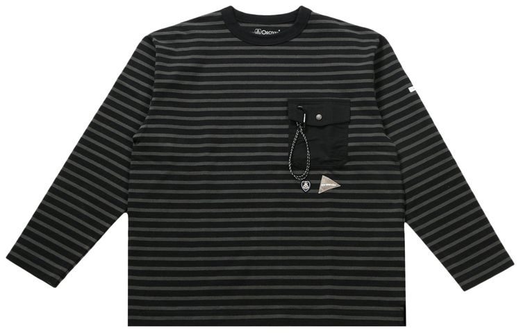 And Wander Orcival Long Sleeve Tee Black