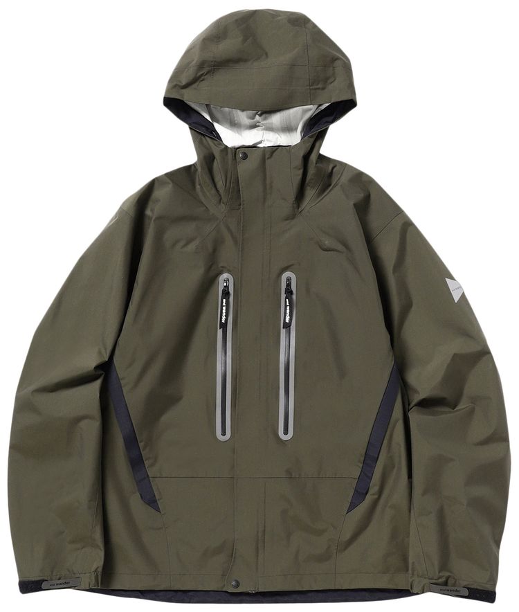 And Wander Hiker Rain Jacket Dark Khaki