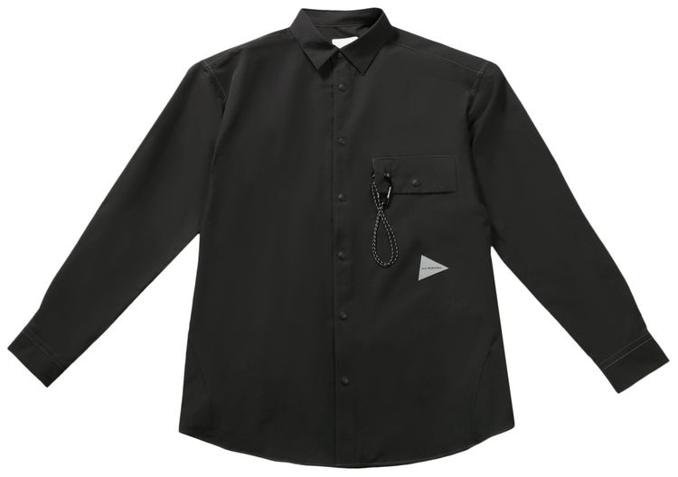 And Wander Dry Breathable Long Sleeve Shirt Charcoal