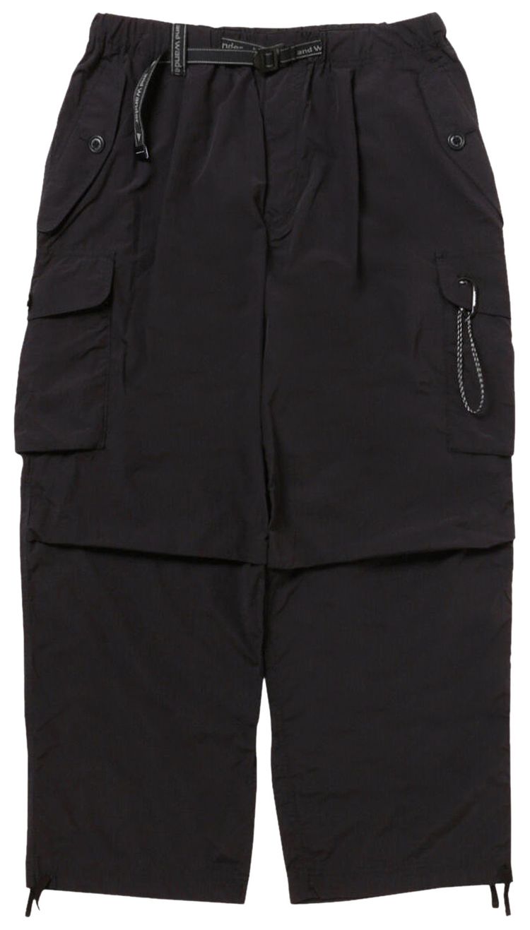 And Wander Oversized Cargo Pants Black