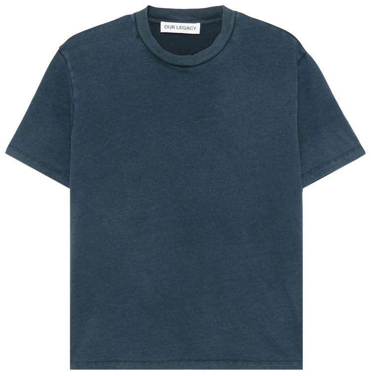 Our Legacy Box T Shirt Worn Blue