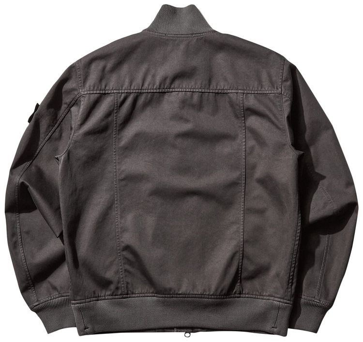 Stone Island Compass Patch Bomber Jacket Charcoal