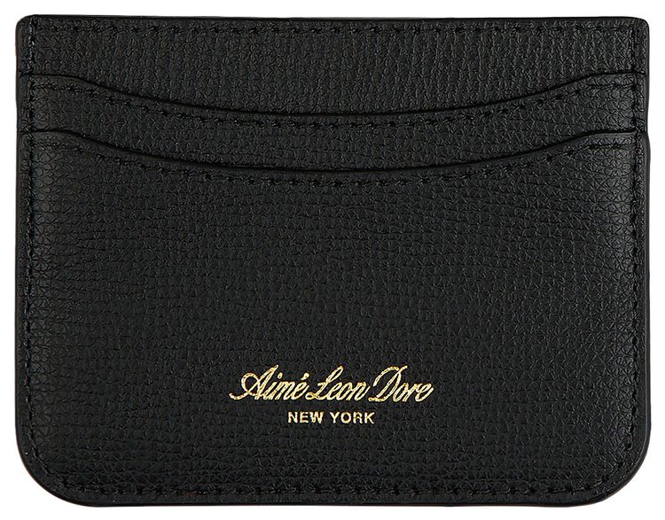 Aime Leon Dore Full Grain Leather Cardholder Black