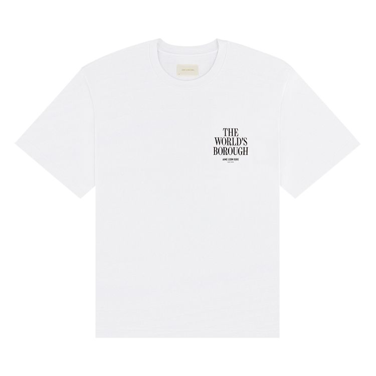 Aime Leon Dore The Worlds Borough Tee Bright White