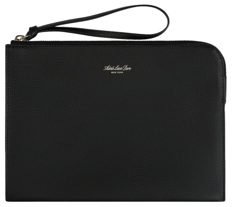 Aime Leon Dore Full Grain Small Leather Pouch Black