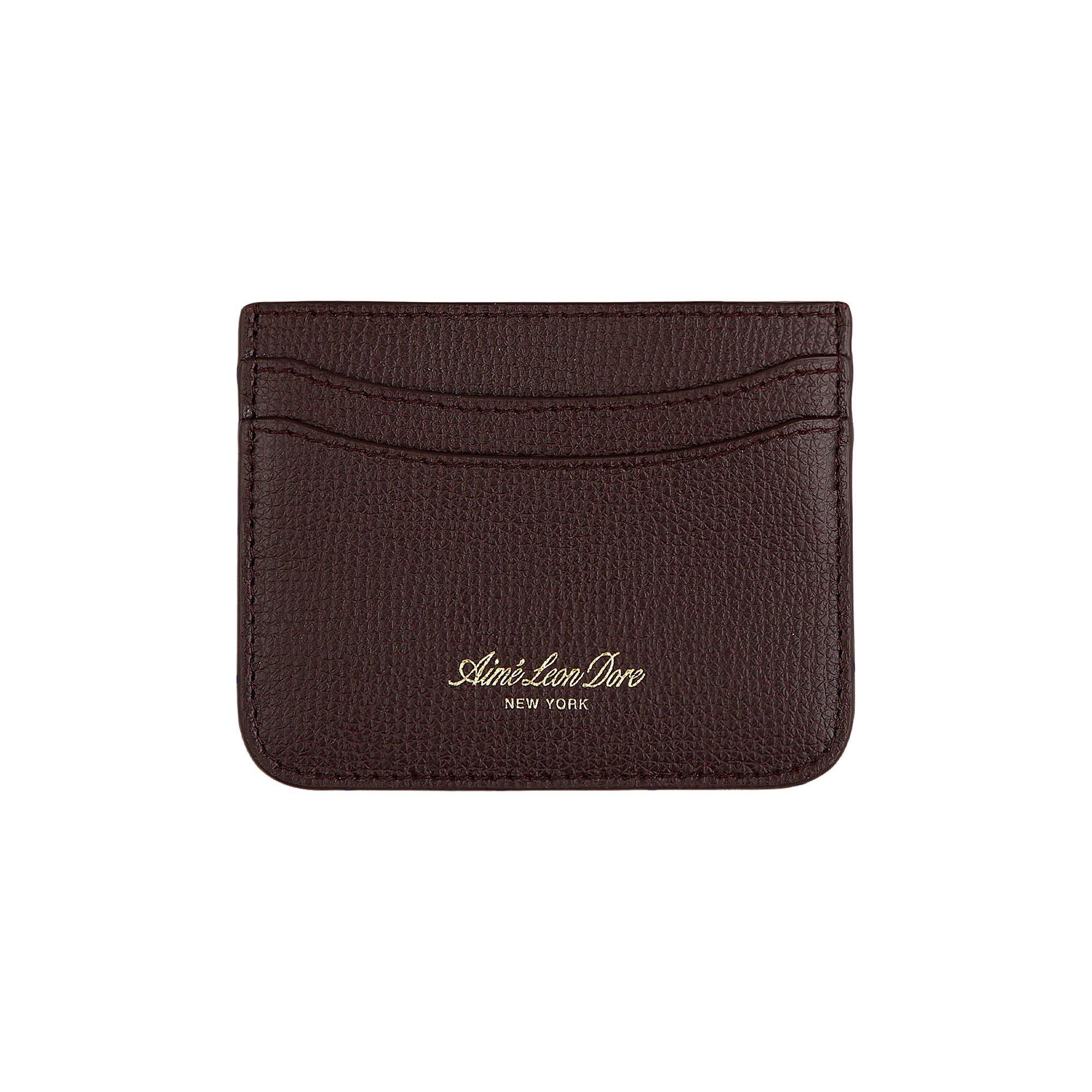 Buy Aimé Leon Dore Full Grain Leather Cardholder 'Oxblood