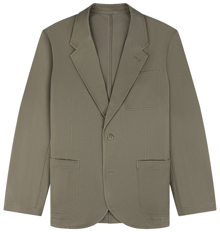 Aime Leon Dore Single Breasted Washed Twill Suit Jacket Laurel Oak