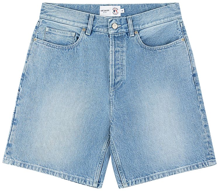 Aime Leon Dore x New York Yankees Denim Shorts Light Wash