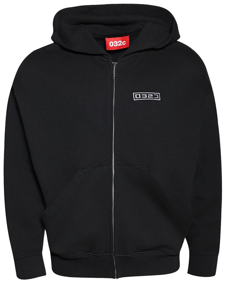 032C Routine Zip Hoodie Faded Black