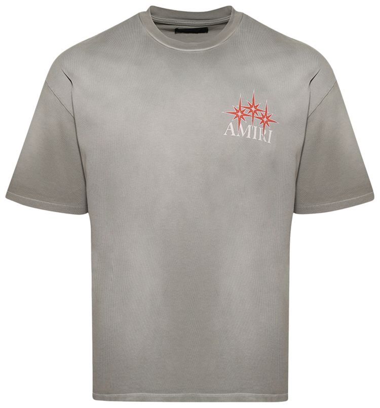 Amiri Starburst Oversized Tee Grey