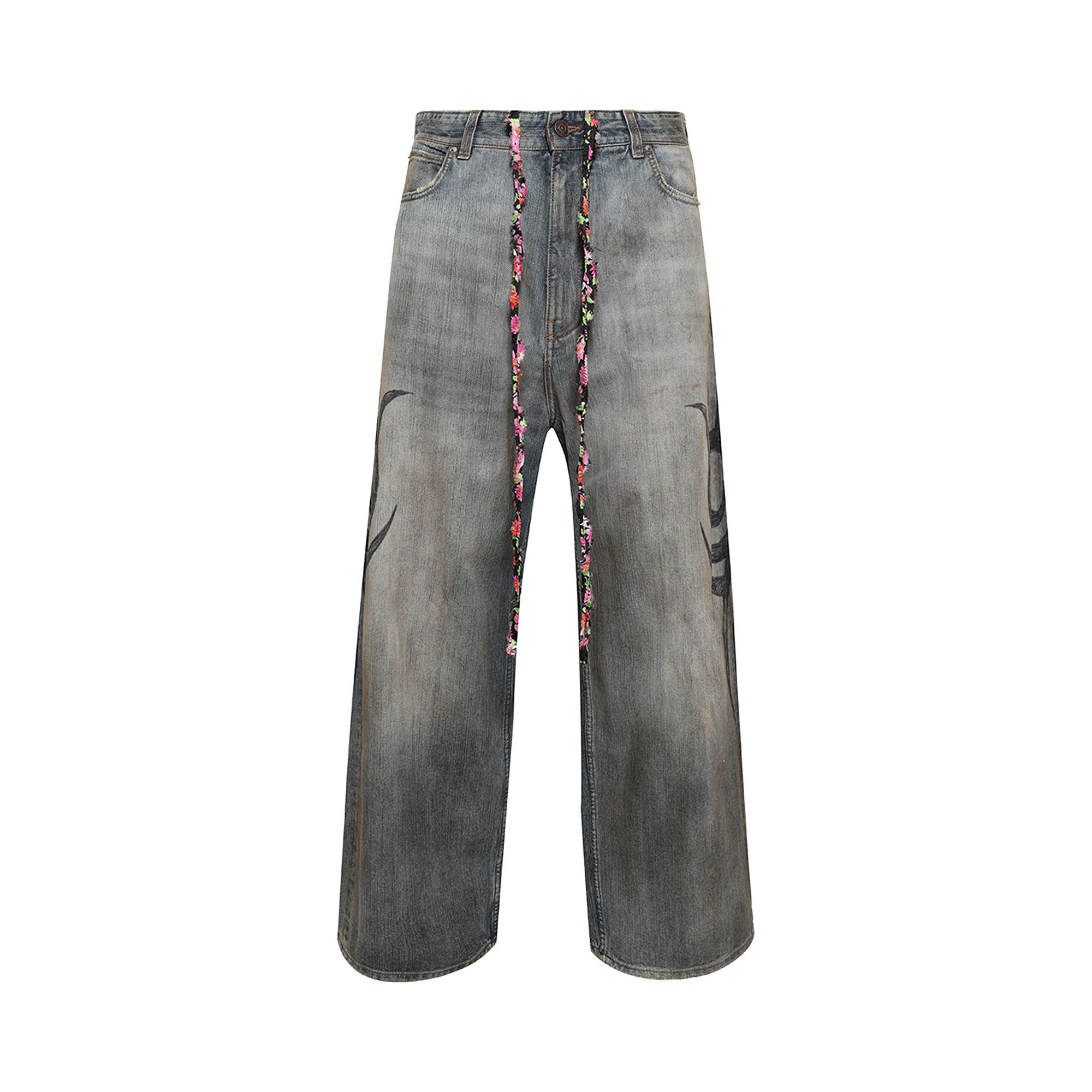 パンツ BALENCIAGA y2k baggy jeans Balenciaga Y2k Stretched Knee Baggy Pants | Saks Fifth Avenue