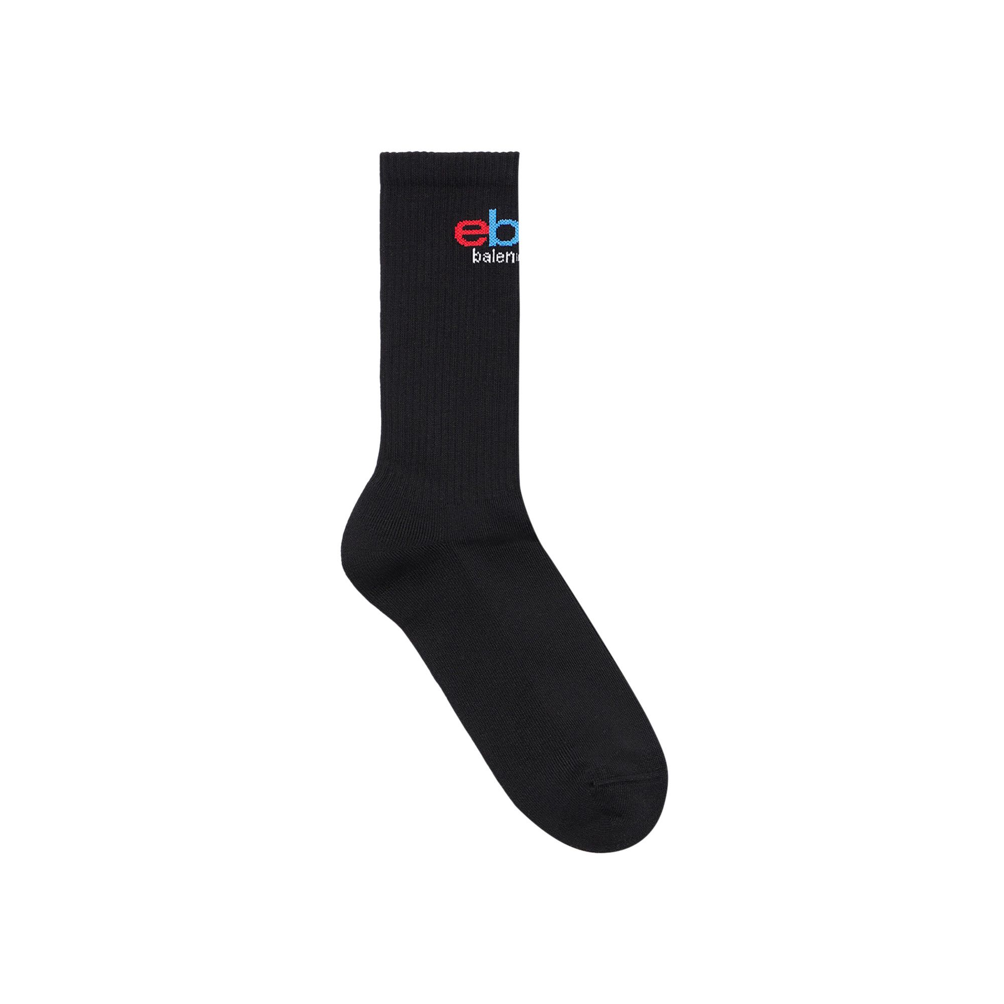 BALENCIAGA EBAY ソックス 靴下 Buy Balenciaga x eBay Socks 'Black/Multicolor' - 807444 472B4 1034
