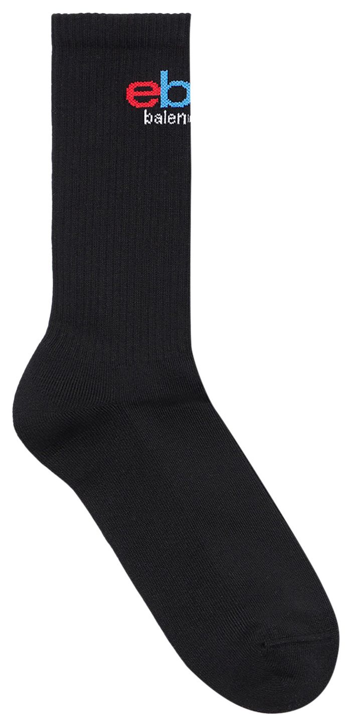 Balenciaga x eBay Socks BlackMulticolor