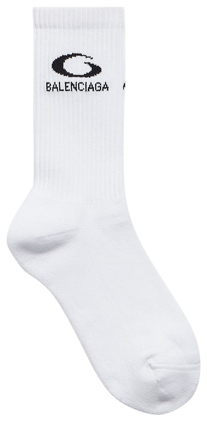 Balenciaga Loop Sports Icon Socks WhiteBlack