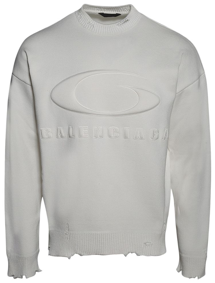 Balenciaga Crewneck Sweater Light Heather Grey