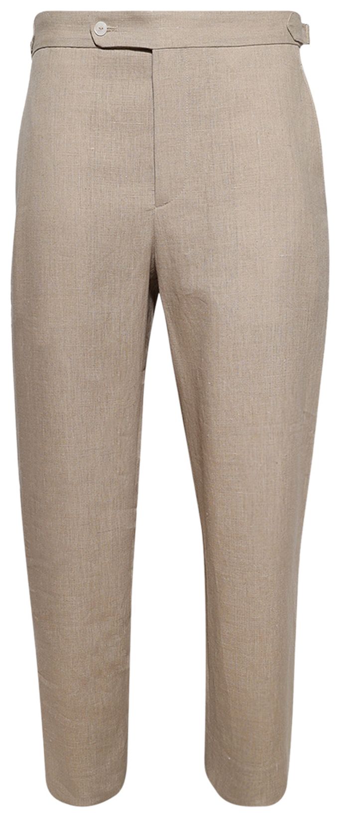 Bode Lightweight Linen Side Buckle Trousers Wheat