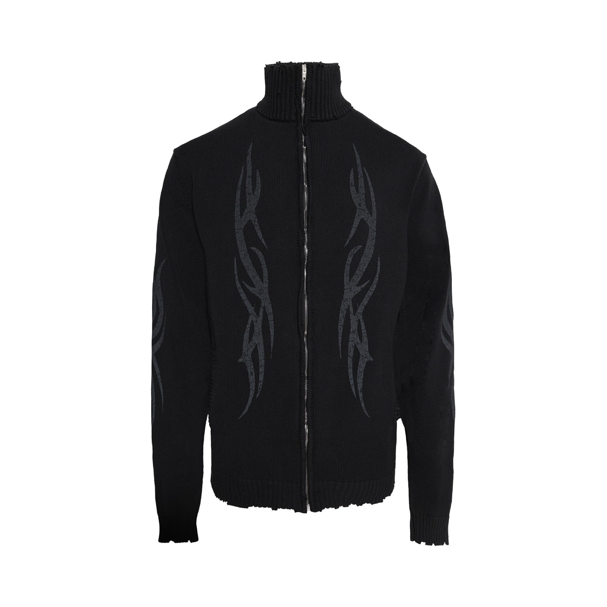 Buy Balenciaga Y2K Zip-Up Cardigan 'Black' - 808489 T3336 1000 | GOAT