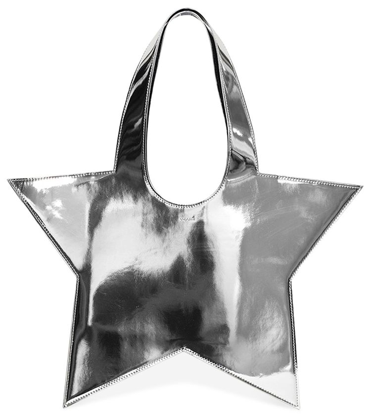 Coperni Mirrored Mini Star Tote Bag Silver