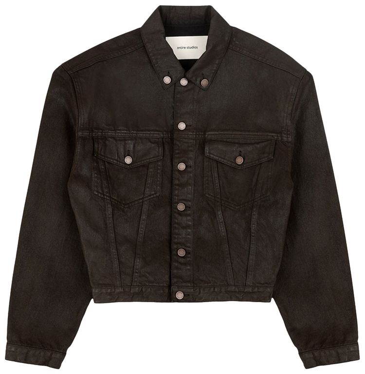 Entire Studios Shrunken Denim Jacket Mud