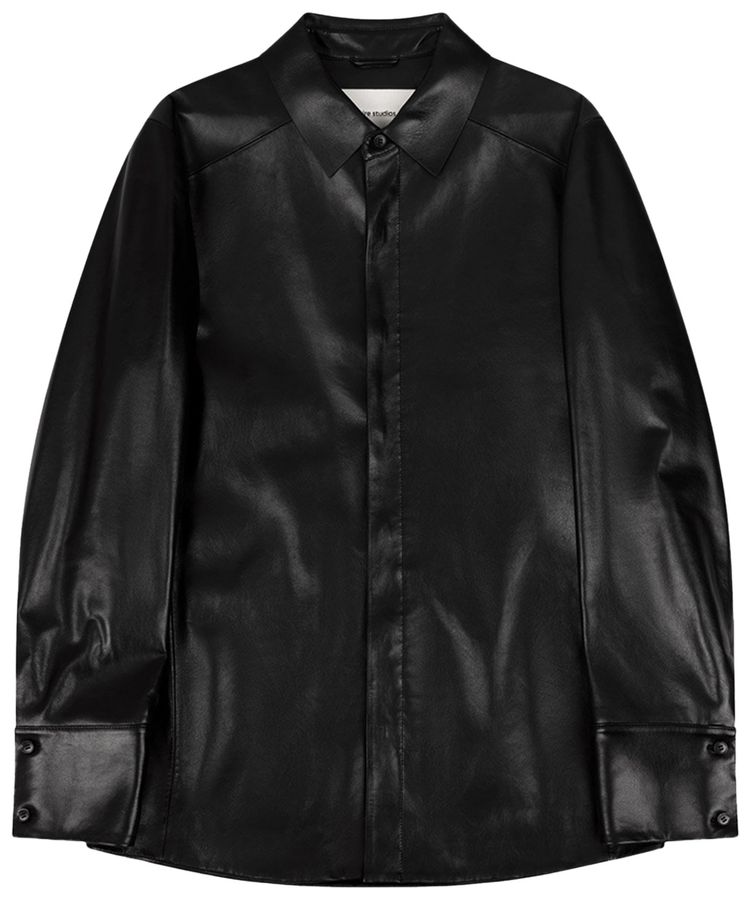 Entire Studios Legacy Leather Shirt Black Leather