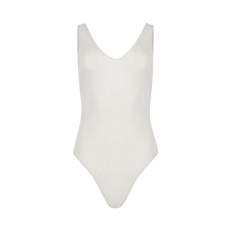 Entire Studios V Neck Bodysuit Creamer