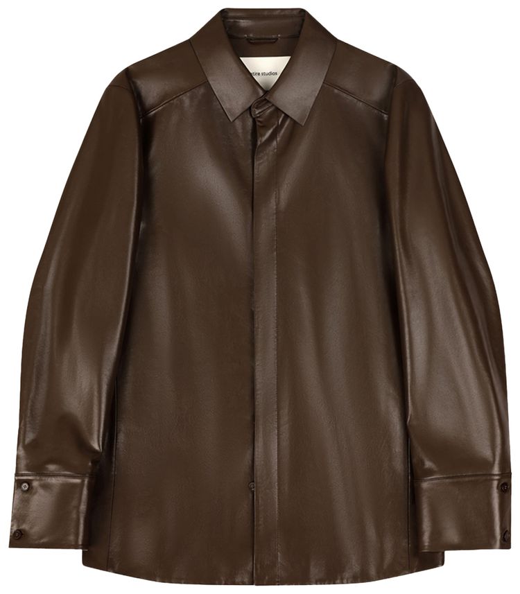 Entire Studios Legacy Leather Shirt Pecan