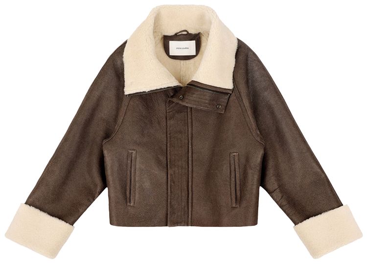 Entire Studios Bulk Shearling Jacket Corretto