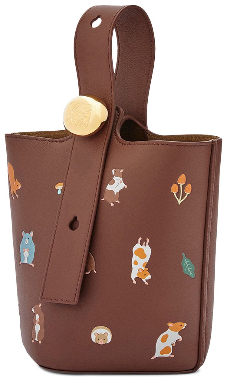 Loewe x Suna Fujita Hamster Mini Pebble Tote Bag Havana