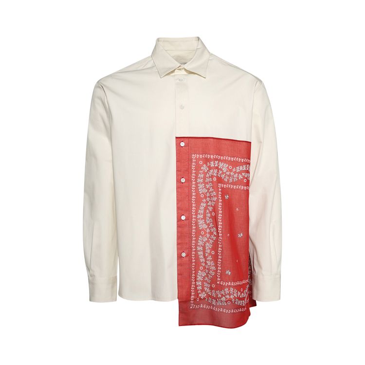 Lanvin Rateau Bandana Boxy Shirt Off White