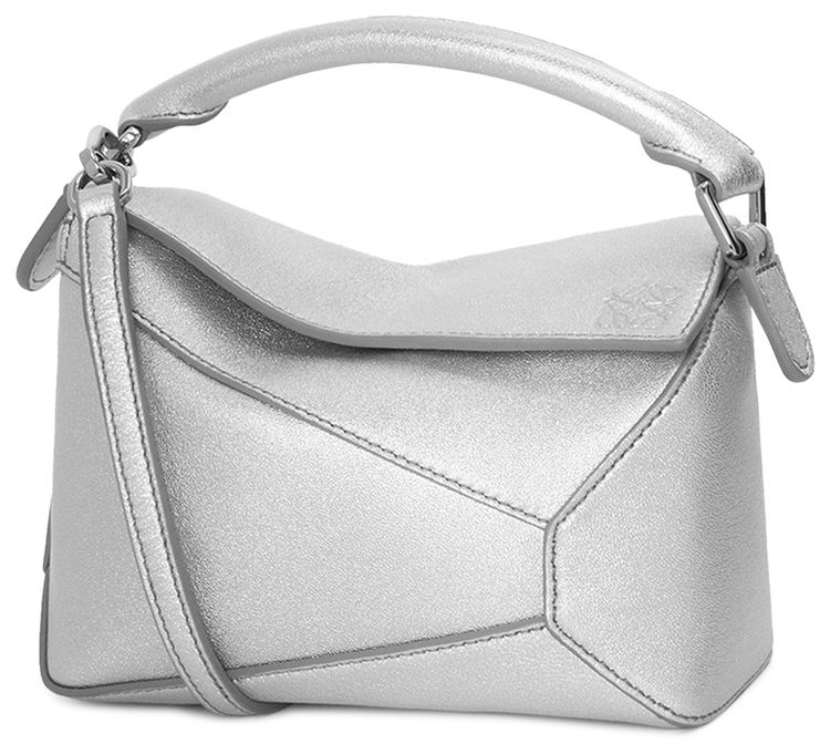 Loewe Mini Puzzle Bag Silver