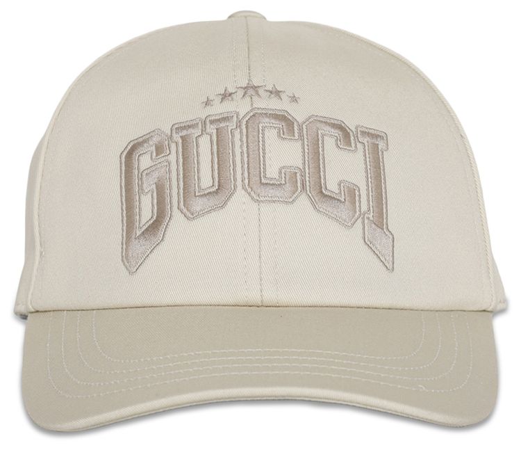 Gucci Embroidered Baseball Hat Sand