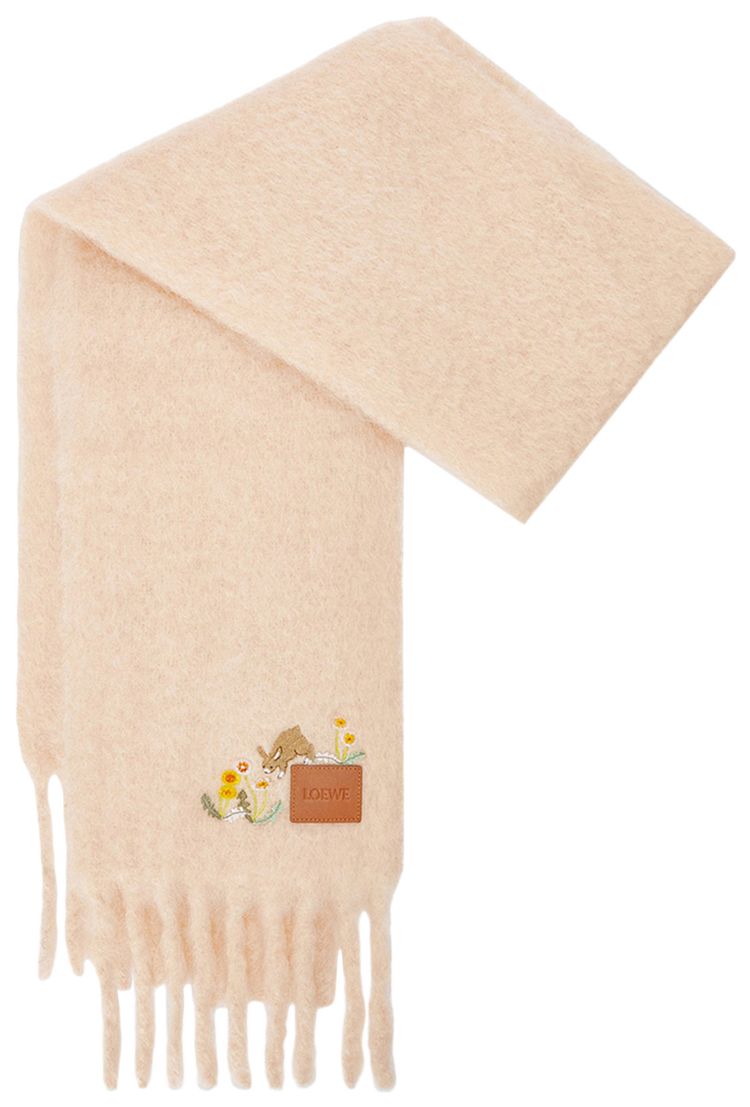 Loewe Bunny Scarf Light Peach