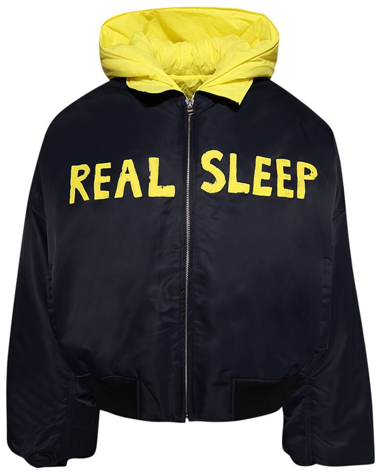 JW Anderson Real Sleep Bomber Jacket NavyYellow