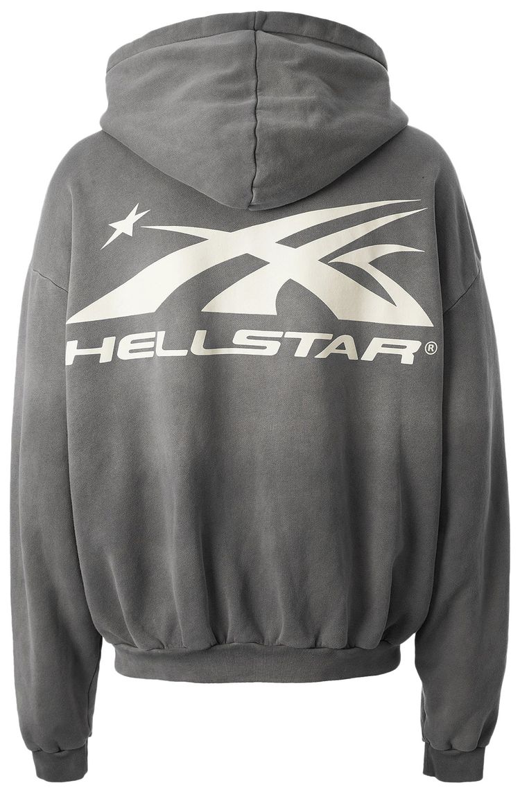 Hellstar Hs Logo Zip Up Grey