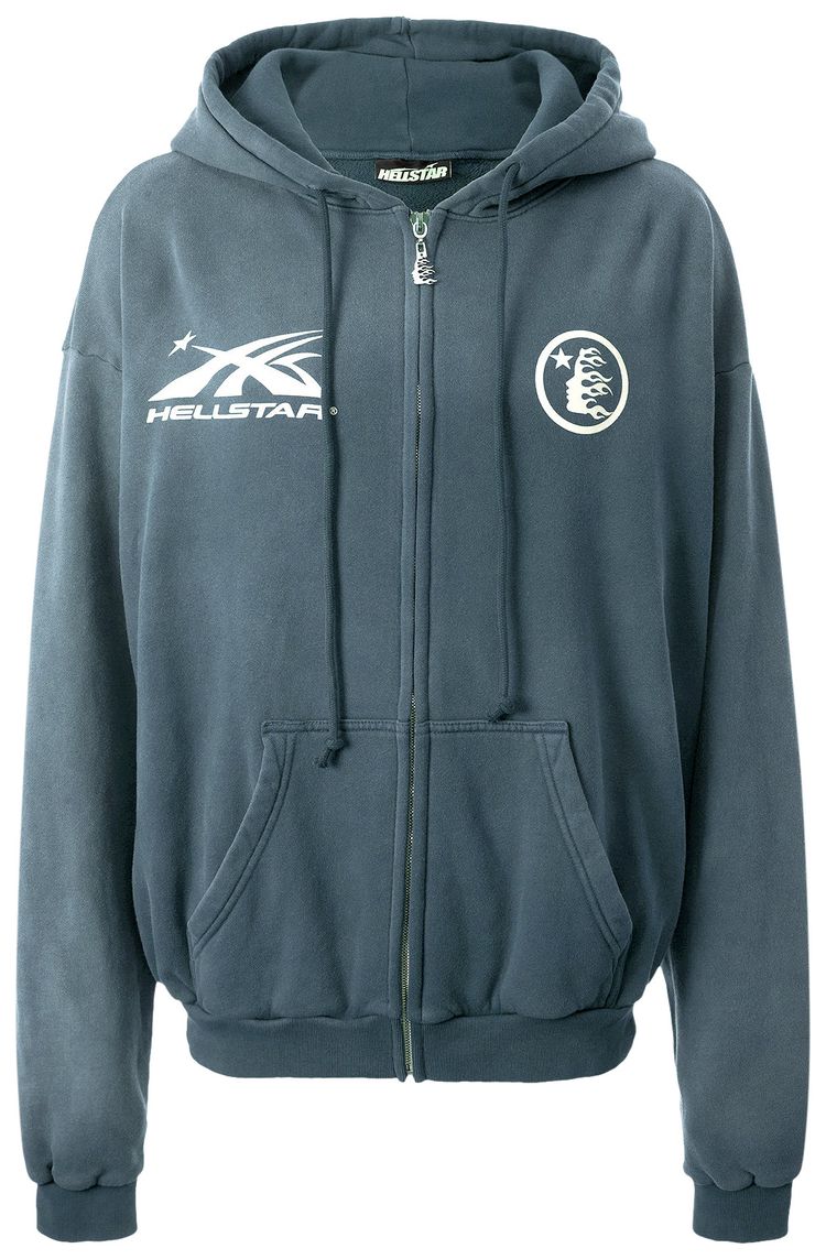 Hellstar Hs Logo Zip Up Emerald