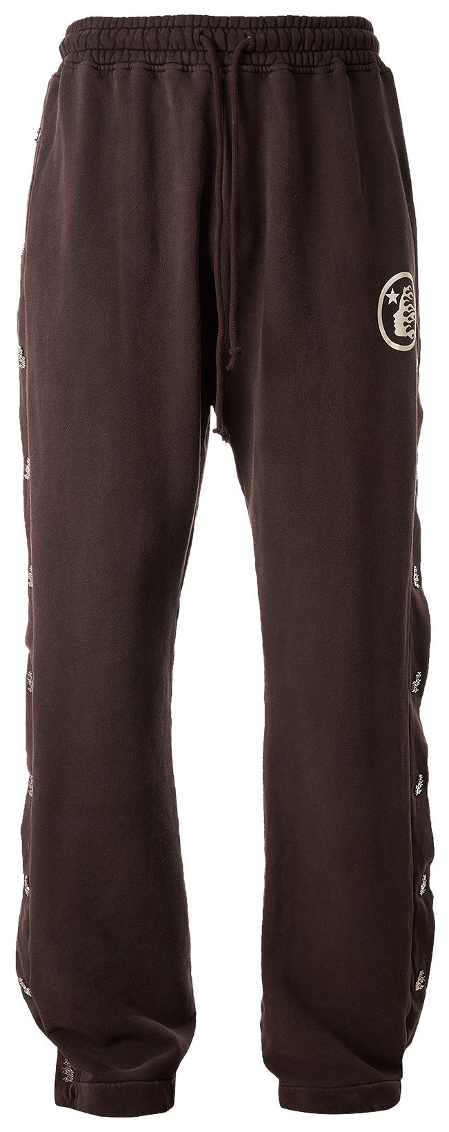 Hellstar Mirror Face Sweatpants Brown