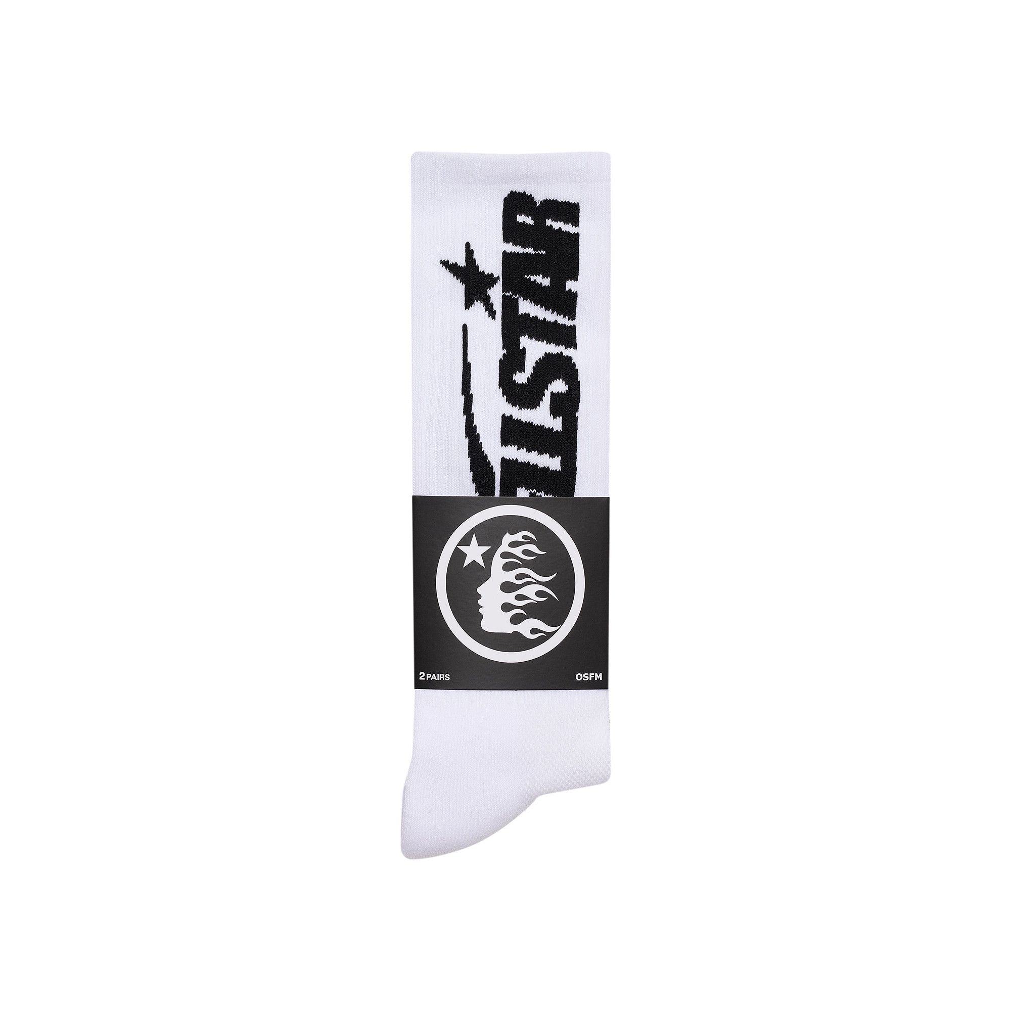 Buy Hellstar Classic Socks 2-Pack 'Black/White